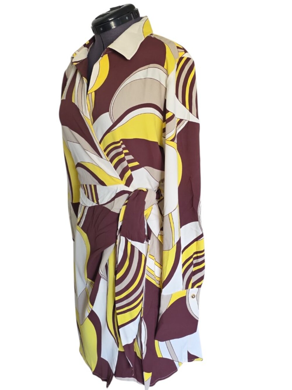 House of Harlow 1960 Satin wrap dress Retro Design
